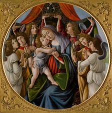 Madonna and Child with Six Angels, c.1500. Creator: Botticelli, Sandro (1445-1510)