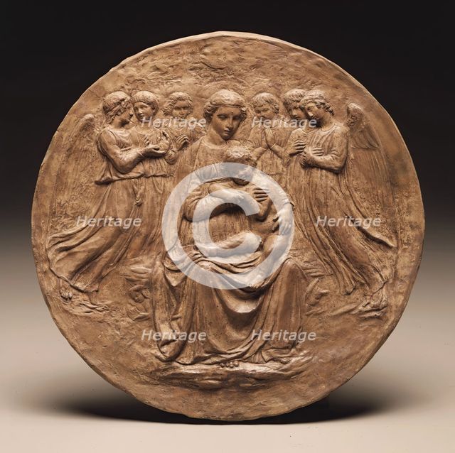 Madonna and Child with Six Angels, c1860. Creators: Virgin Mary, Jesus Christ, Unknown.