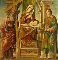 Madonna and Child with St Andrew and St Lawrence. Creator: Niccolò Rondinelli