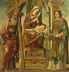 Madonna and Child with St Andrew and St Lawrence. Creator: Niccolò Rondinelli