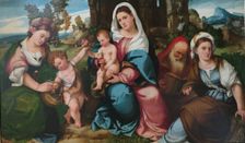 Madonna and Child with St Catherine, St John the Baptist, St Dorotea and St Anthony the Abbot, 1523. Creator: Bonifacio de Pitati