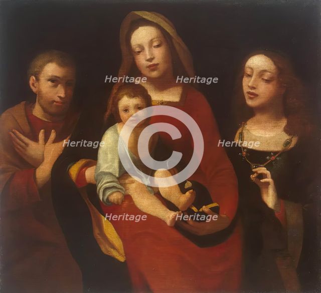 Madonna and Child with St Francis and St Catherine, 1523. Creator: Giovanni Francesco Caroto.