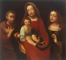 Madonna and Child with St Francis and St Catherine, 1523. Creator: Giovanni Francesco Caroto