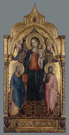 Madonna and Child, with St Jacob the Younger, St John The Baptist and Angels, 1430. Creator: Bicci di Lorenzo