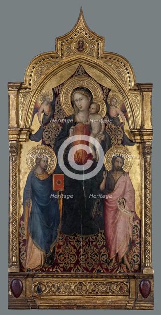 Madonna and Child, with St Jacob the Younger, St John The Baptist and Angels, 1430. Creator: Bicci di Lorenzo.
