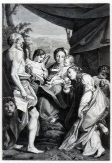 Madonna and Child with St Jerome and Mary Magdalen (The Day) 1525-1528 (1870)