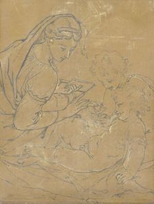 Madonna and Child with St John, 1700-1722. Creator: Adriaen van der Werff