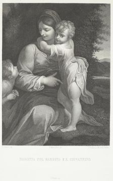 Madonna and child with St John, 1841-1846. Creator: Giovanni Fosella