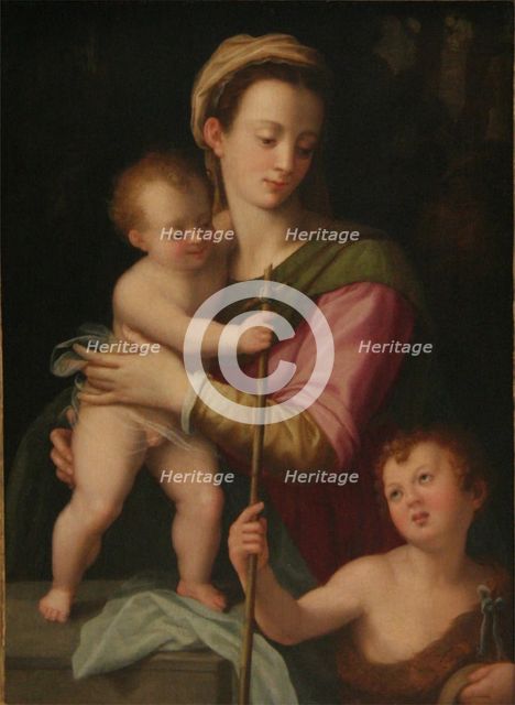 Madonna and Child with St. John, early 16th century. Creator: Andrea del Brescianino.