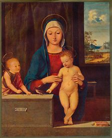 Madonna and Child with St. John the Baptist 1903. Artist: Antonio Solario