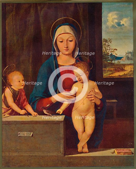'Madonna and Child with St. John the Baptist', 1903. Artist: Antonio Solario.