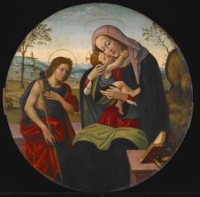 Madonna and Child with St John the Baptist, about 1510. Creator: Sandro Botticelli