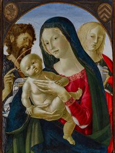 Madonna and Child with St John the Baptist and St Mary Magdalene, mid-1490s. Creator: Neroccio de Landi
