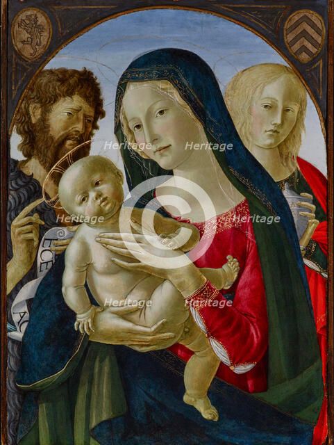Madonna and Child with St John the Baptist and St Mary Magdalene, mid-1490s. Creator: Neroccio de Landi.