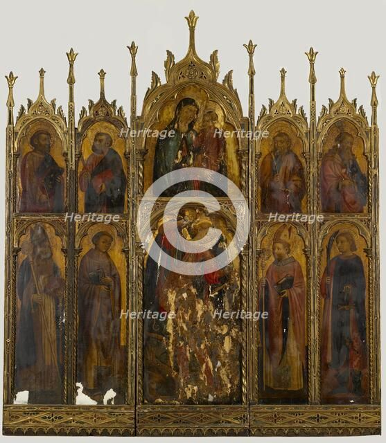 Madonna and Child with St. Michael and Other Saints, c1440. Creator: Antonio Vivarini.