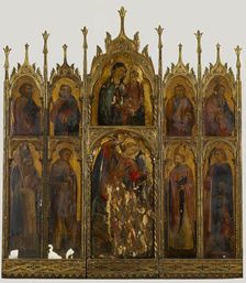Madonna and Child with St. Michael and Other Saints, c1440. Creator: Antonio Vivarini