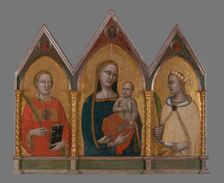 Madonna and Child with St Stephen and St Dorothy, between 1331-1335. Creator: Francesco Neri da Volterra
