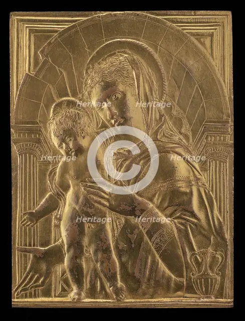 Madonna and Child within an Arch, mid 15th century. Creator: Unknown.