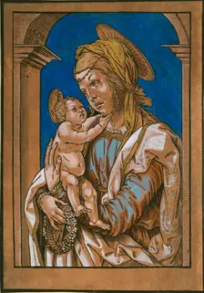 Madonna and Child under an arch, 1508. Artist: Hans Burgkmair, the Elder
