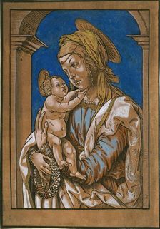 Madonna and Child under an arch, 1508. Artist: Hans Burgkmair, the Elder