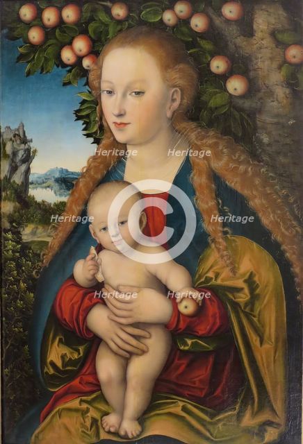 Madonna and Child under the Apple Tree, 1530. Creator: Lucas Cranach the Elder.