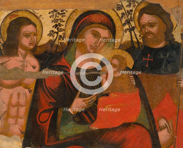 Madonna between St. Sebastian and Roch, 1750-1800. Creator: Unknown.