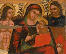 Madonna between St. Sebastian and Roch, 1750-1800. Creator: Unknown