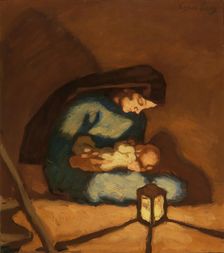 Madonna, c. 1922. Creator: Egger-Lienz, Albin (1868-1926)
