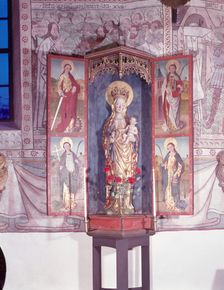 Madonna cabinet by Hermen Rode, Sorunda church, Lubeck, 1408. Creator: Unknown