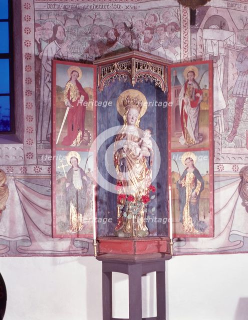 Madonna cabinet by Hermen Rode, Sorunda church, Lubeck, 1408.
 Creator: Unknown.