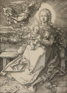 Madonna Crowned By An Angel, 1520. Creator: Albrecht Durer