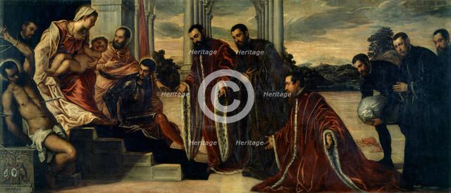 Madonna dei camerlenghi, ca 1567. Creator: Tintoretto, Jacopo (1518-1594).