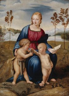 Madonna del Cardellino, copy after Raphael (Raffaello Sanzio), 1840-1884. Creator: Carl Peter Mazer