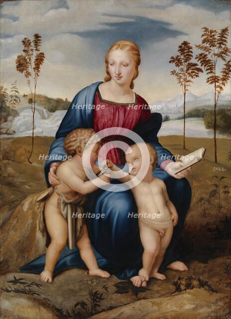 Madonna del Cardellino, copy after Raphael (Raffaello Sanzio), 1840-1884. Creator: Carl Peter Mazer.