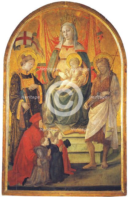 Madonna del Ceppo, c.1452-1453. Creator: Lippi, Fra Filippo (1406-1469).