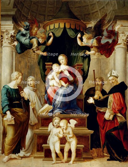 Madonna del Baldacchino, ca 1506-1508. Creator: Raphael (Raffaello Sanzio da Urbino) (1483-1520).