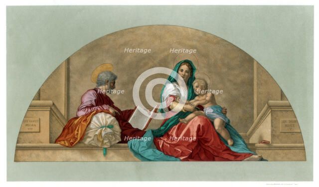 'Madonna del sacco' ('Madonna with the Sack'), 1525 (1870). Artist: Franz Kellerhoven