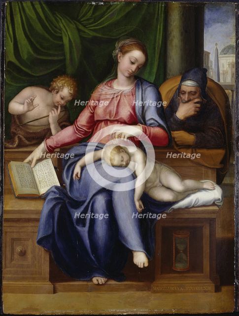 Madonna del silenzio (Virgin and child with John the Baptist as a Boy).
