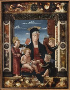 Madonna del Ventaglio (Madonna of the Fan), 1462-1465. Creator: Benaglio, Francesco (c. 1432-1492)
