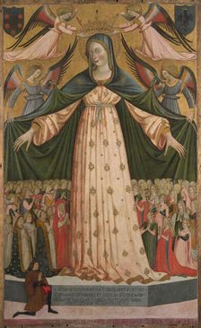 Madonna della Misericordia (Madonna of Mercy), 1448. Creator: Giovanni da Gaeta (active ca. 1448-1472)