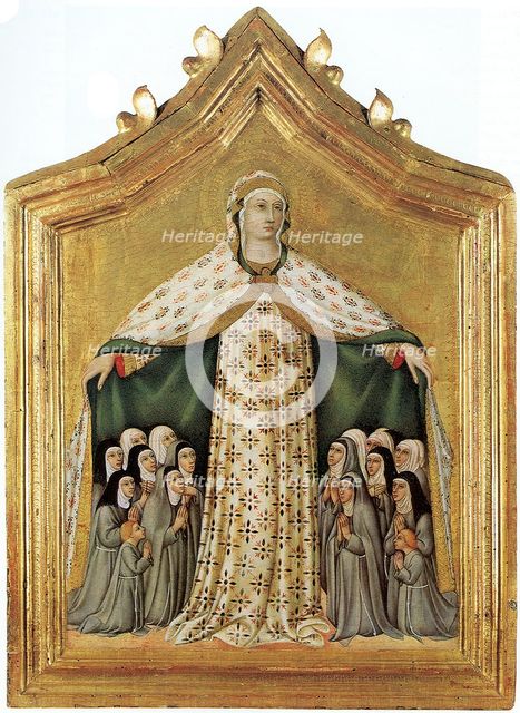 Madonna della Misericordia (Madonna of Mercy), 1440s. Artist: Sano di Pietro (1406-1481)