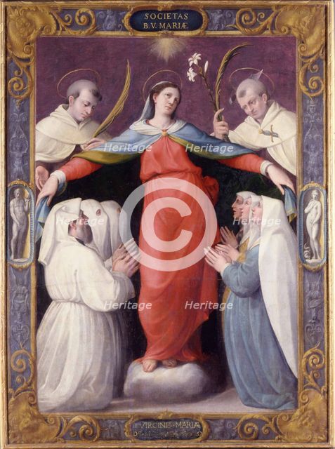 Madonna della Misericordia (Madonna of Mercy), 1564. Artist: Zanguidi (Bertoia), Jacopo (1544-1574)