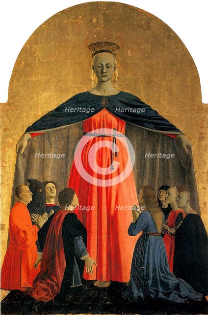 Madonna della Misericordia (Madonna of Mercy), ca 1460. Artist: Piero della Francesca (ca 1415-1492)