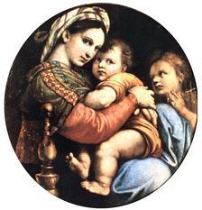 Madonna della Seggiola 1514. Artist: Raphael