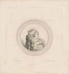 Madonna della seggiola, c. 1795. Creator: Charles Balthazar Julien Févret de Saint-Mémin