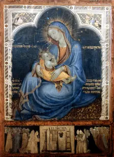 Madonna dell'Umiltà (Madonna of the Humility), 1346. Creator: Pellerano da Camogli; Bartolommeo (ca 1300-ca 1348)