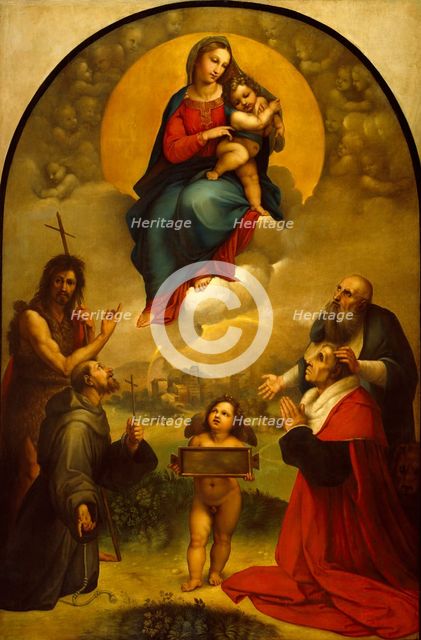 Madonna di Foligno, (c1511), c1750s. Creator: Anton Raphael Mengs.