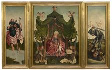 Madonna Enthroned, 1475-1499. Creator: Master of the Antwerp Triptych of the Virgin