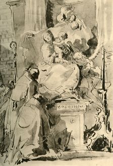 Madonna enthroned and two Bishops mid 18th century, (1928). Artist: Giovanni Battista Tiepolo