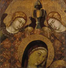 Madonna enthroned, fragment, 1300-1348. Creator: Niccolo di Segna